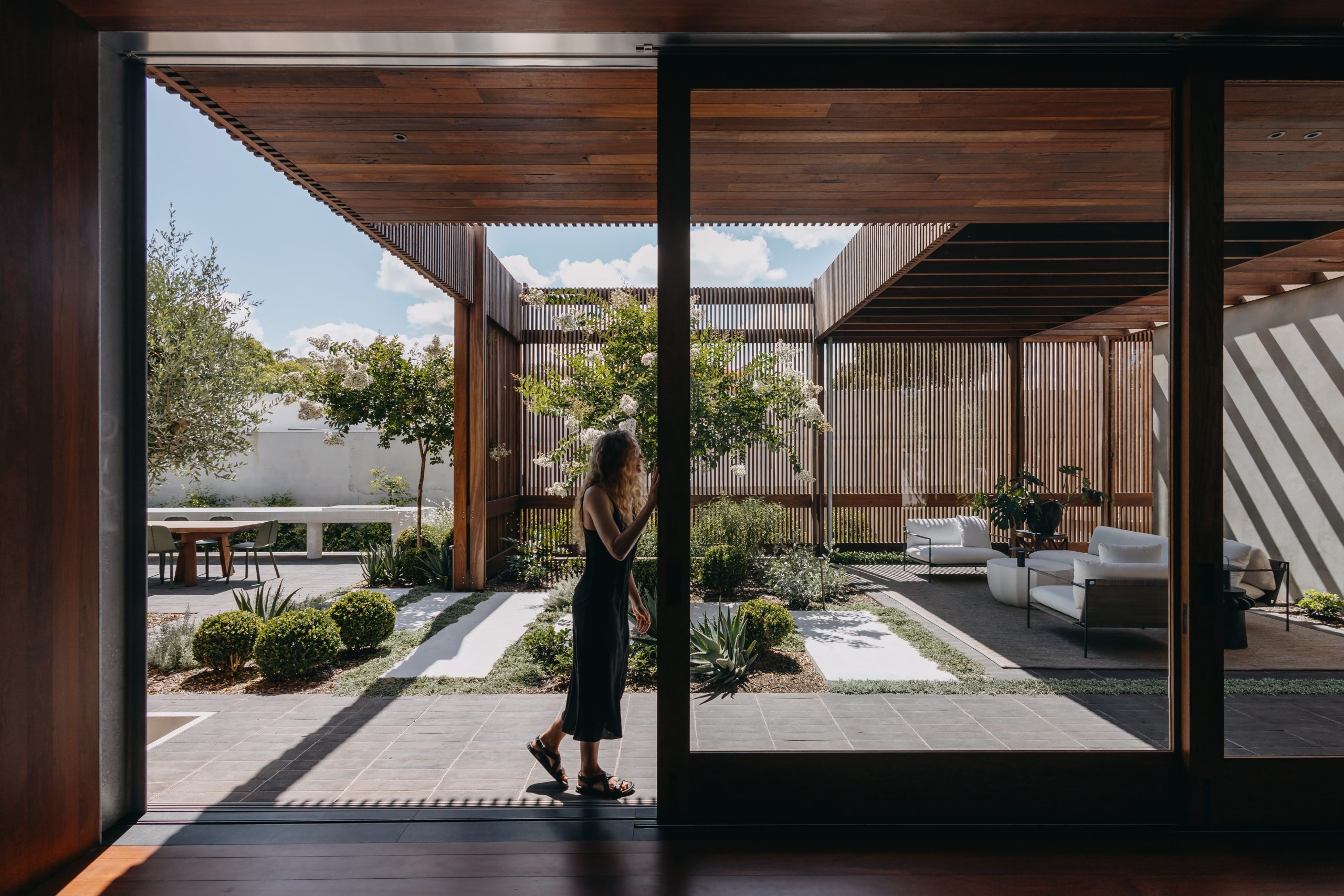 Peppermint Grove living room with restored heritage details by Hare + Klein
