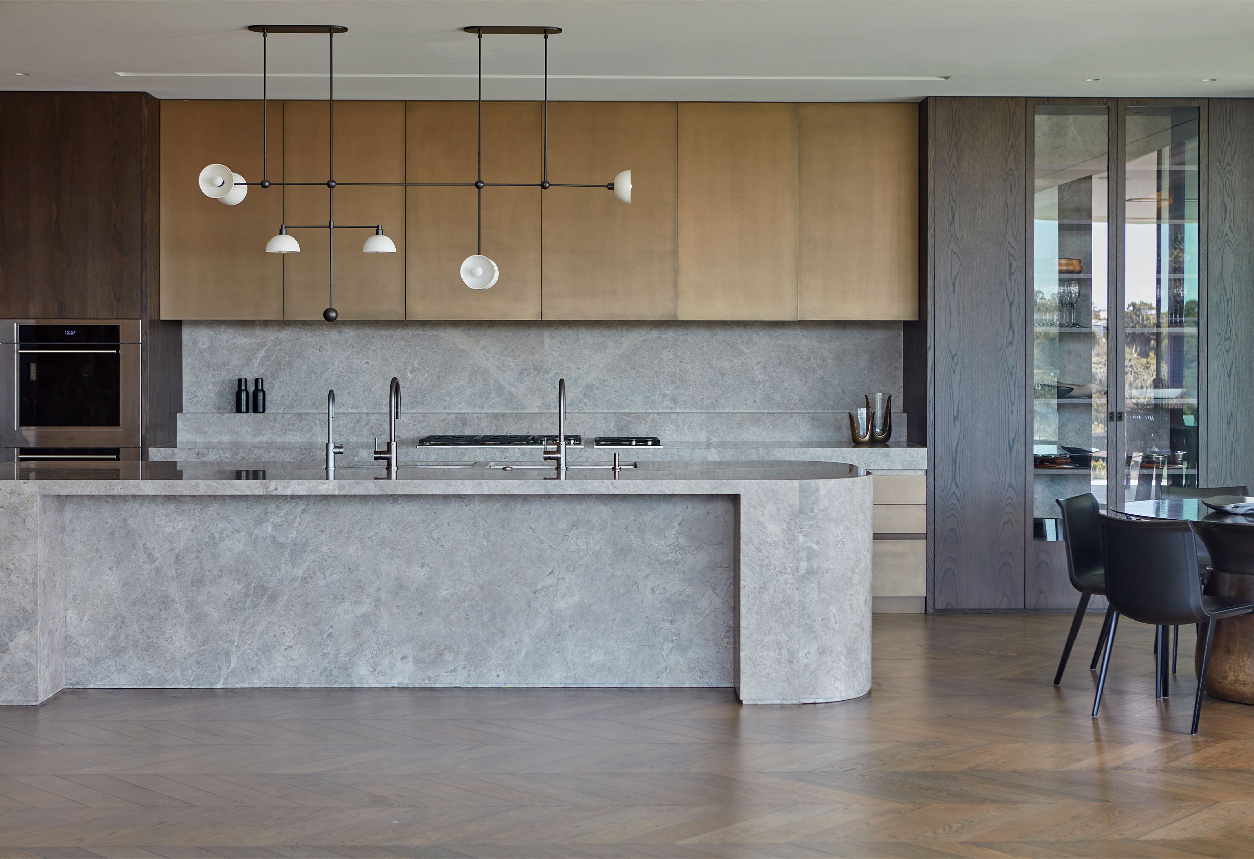 Bridge View sandstone home interior design by Hare + Klein Sydney