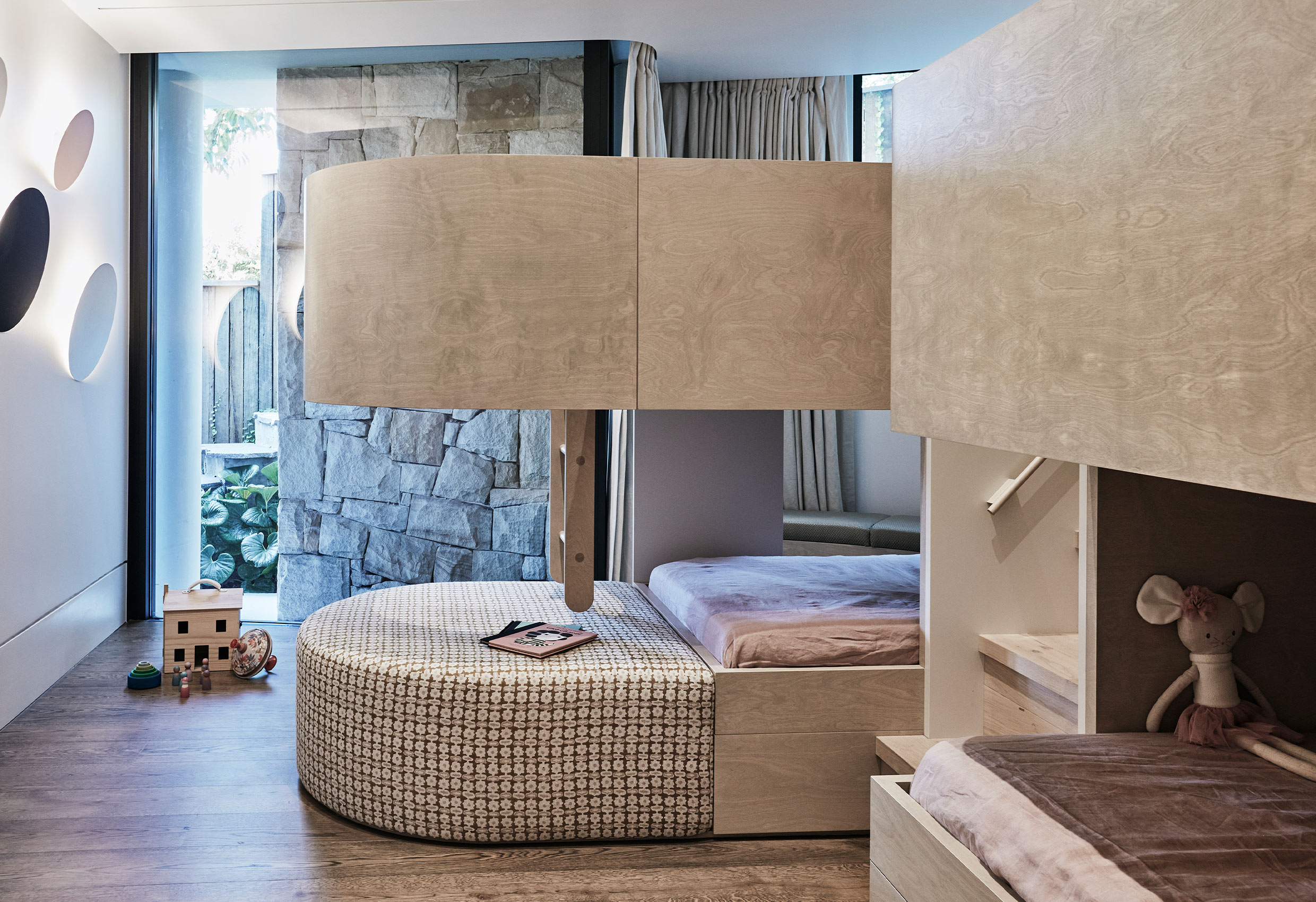 Bridge View sandstone home interior design by Hare + Klein Sydney
