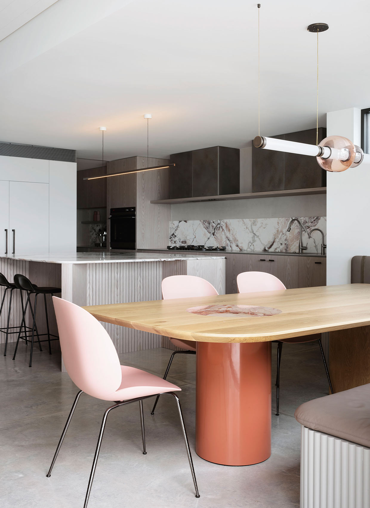 The Edge House contemporary home interior design by Hare + Klein