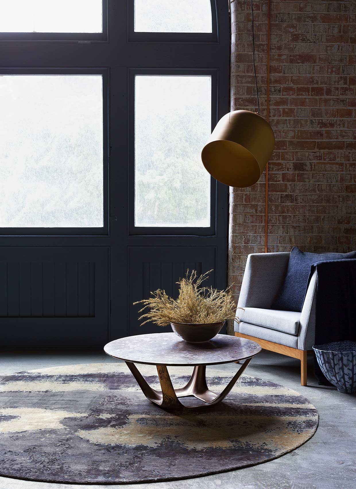 H+K x Designer Rugs Landscape rug design portrait view