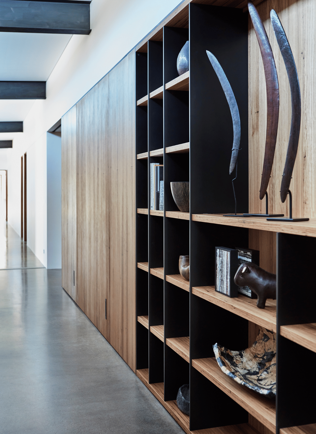 Saddle House rural home interior detail by Hare + Klein