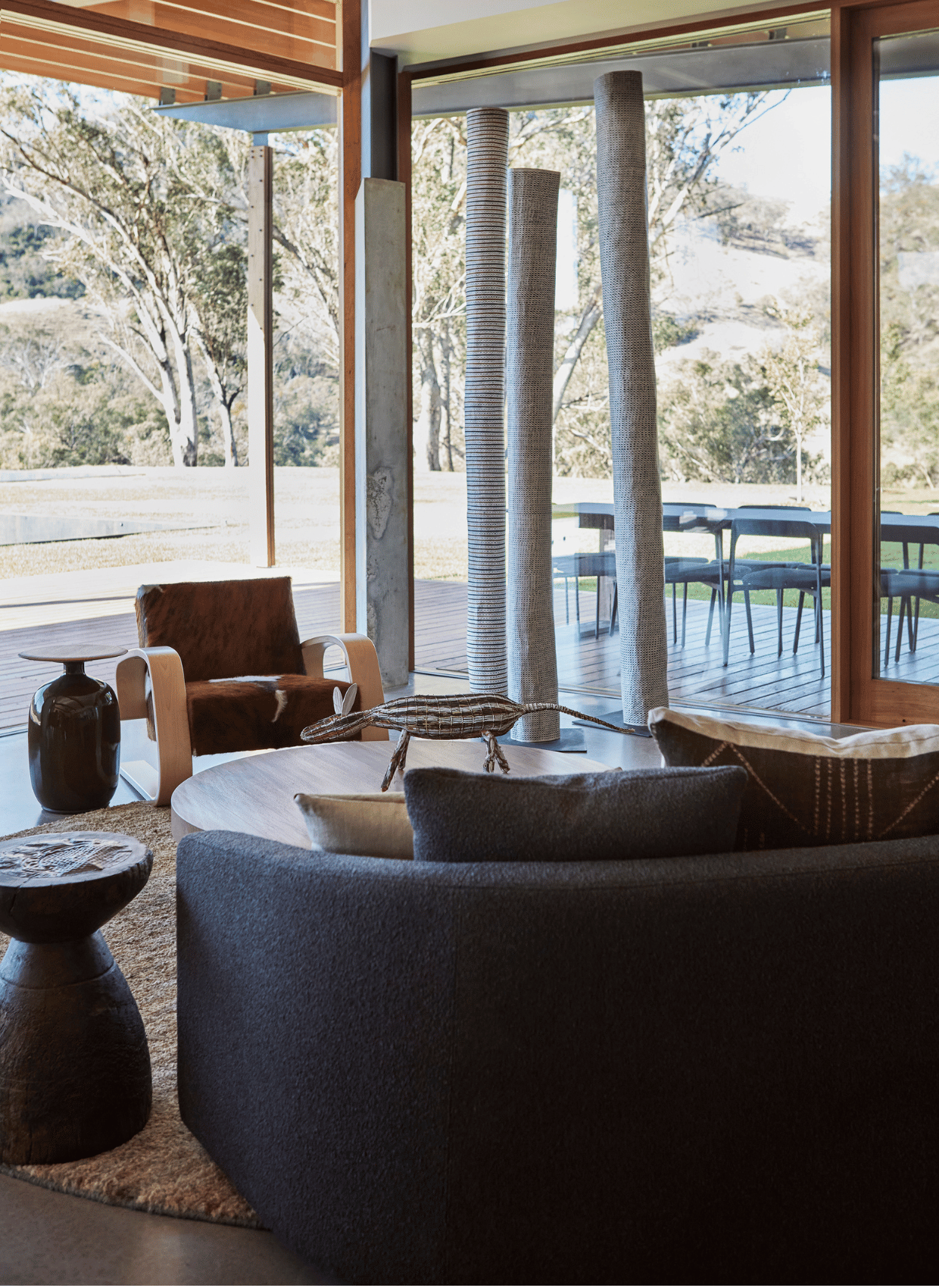Saddle House rural home interior detail by Hare + Klein