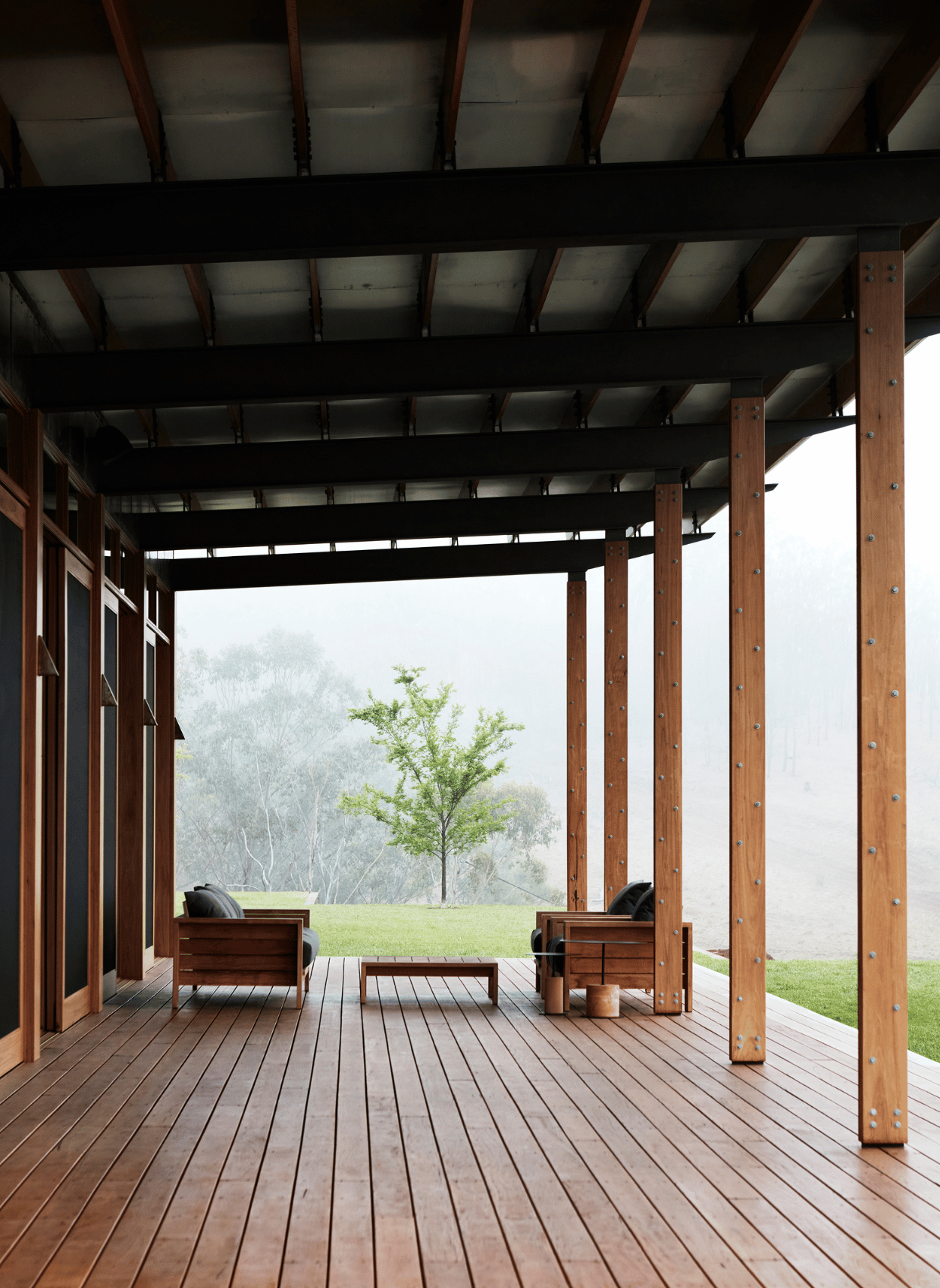Saddle House rural home interior detail by Hare + Klein