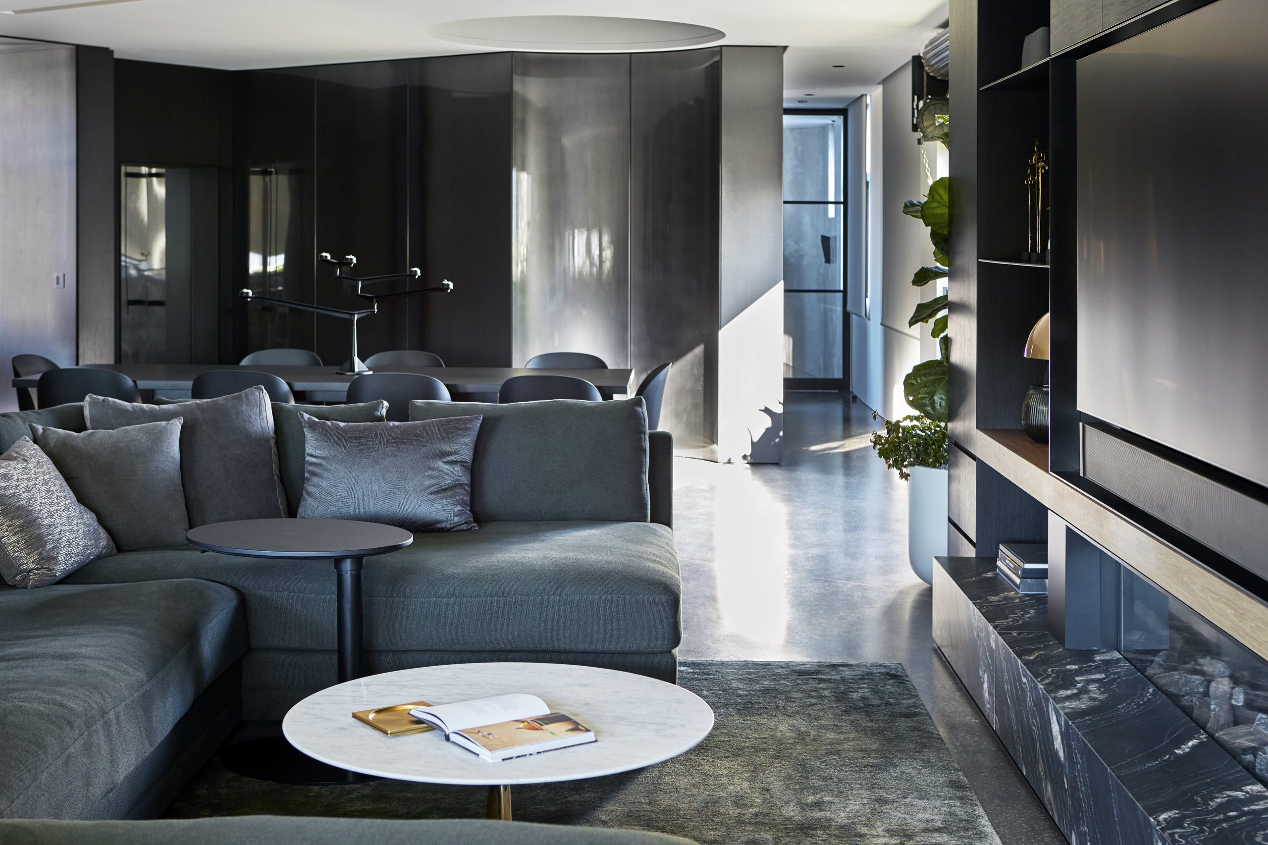 The Warehouse luxury live-work interior design by Hare + Klein Sydney