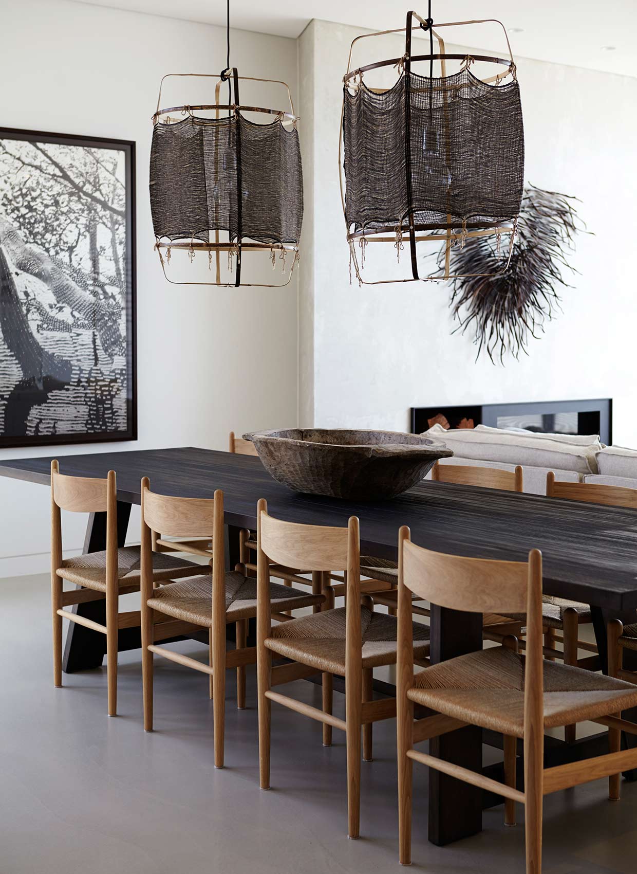 Cliff Top House coastal home interior design by Hare + Klein