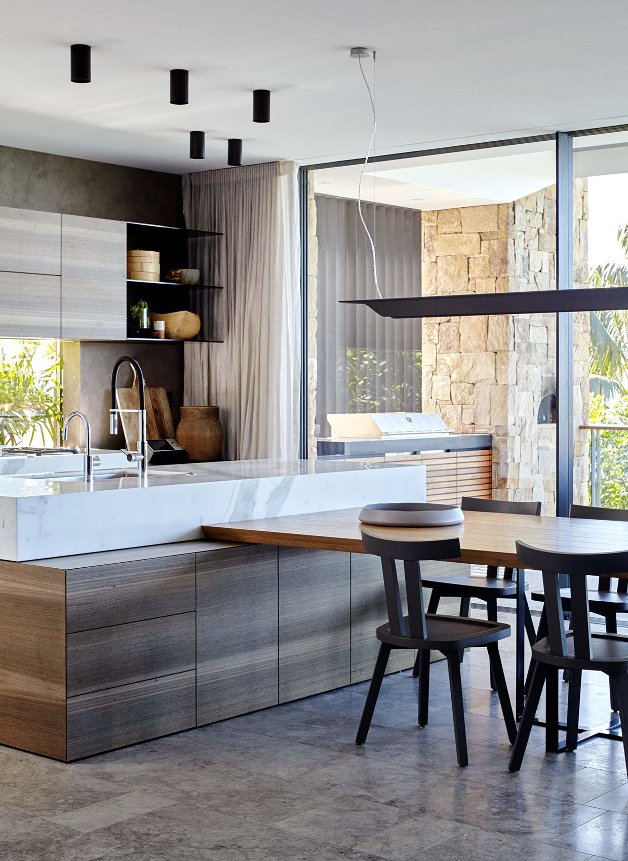 Hilltop Harbour family home interior design Sydney by Hare + Klein