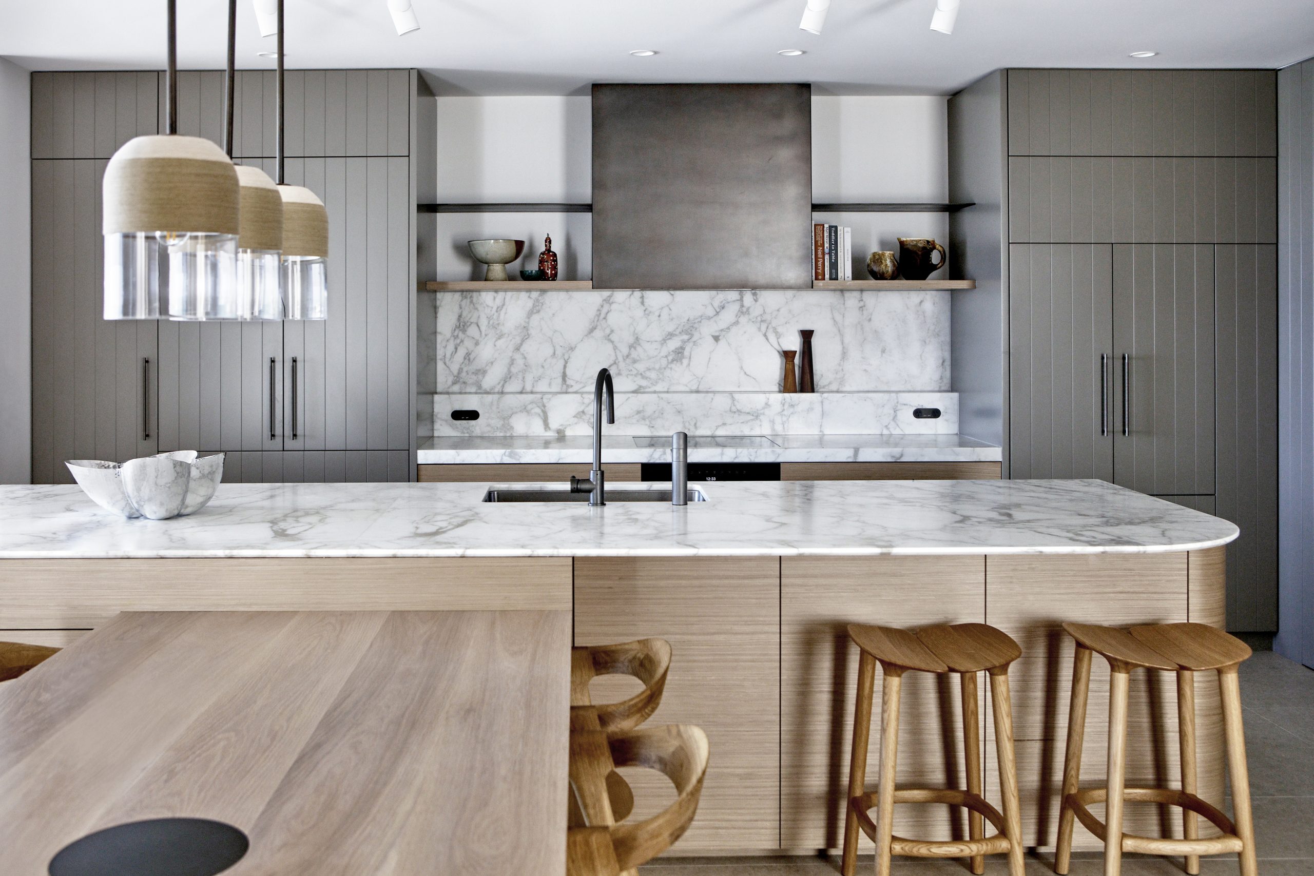 Ocean Front kitchen with refined contemporary finishes by Hare + Klein Newcastle