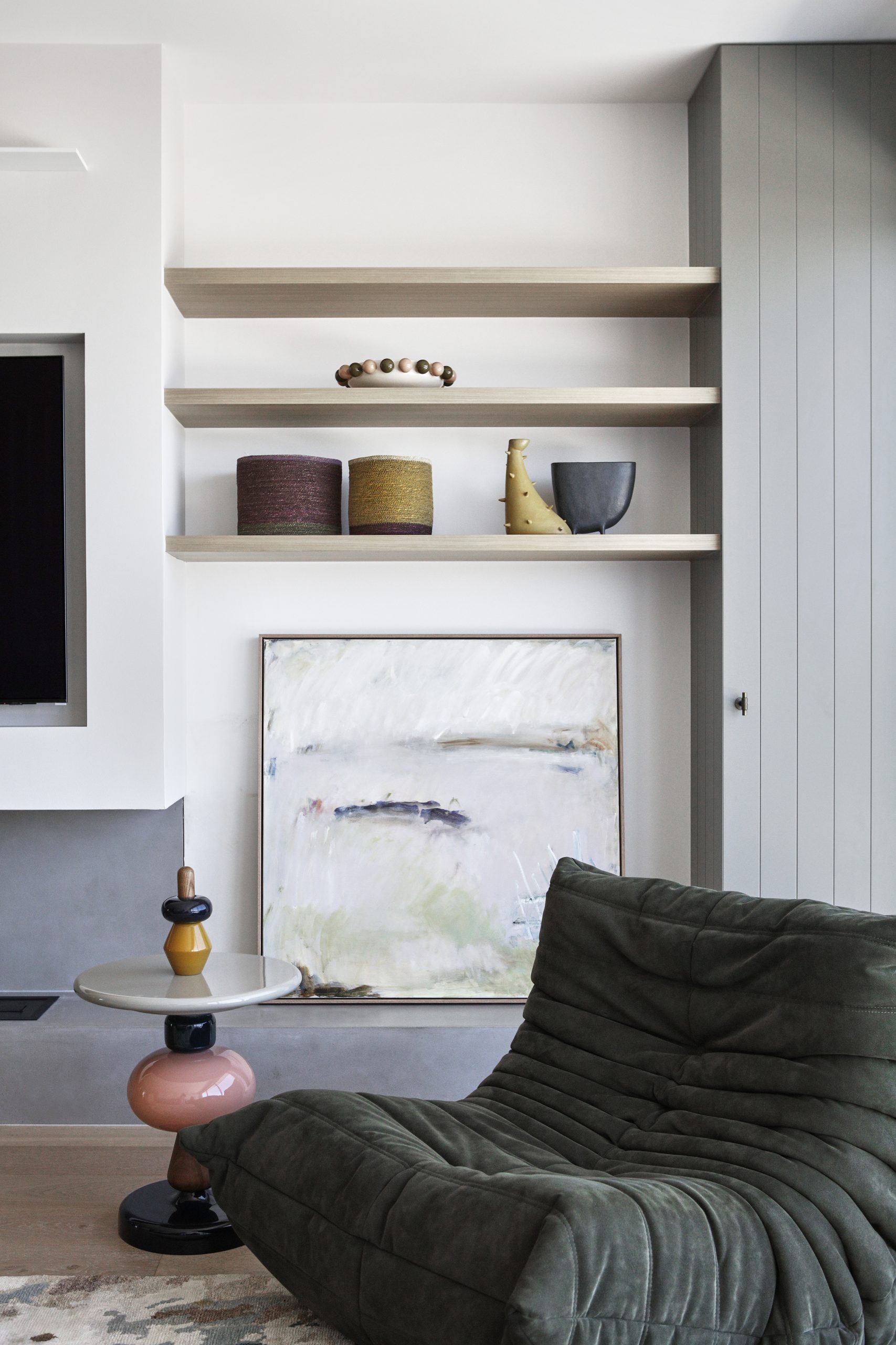 Ocean Front study with art display and harbour outlook by Hare + Klein Newcastle