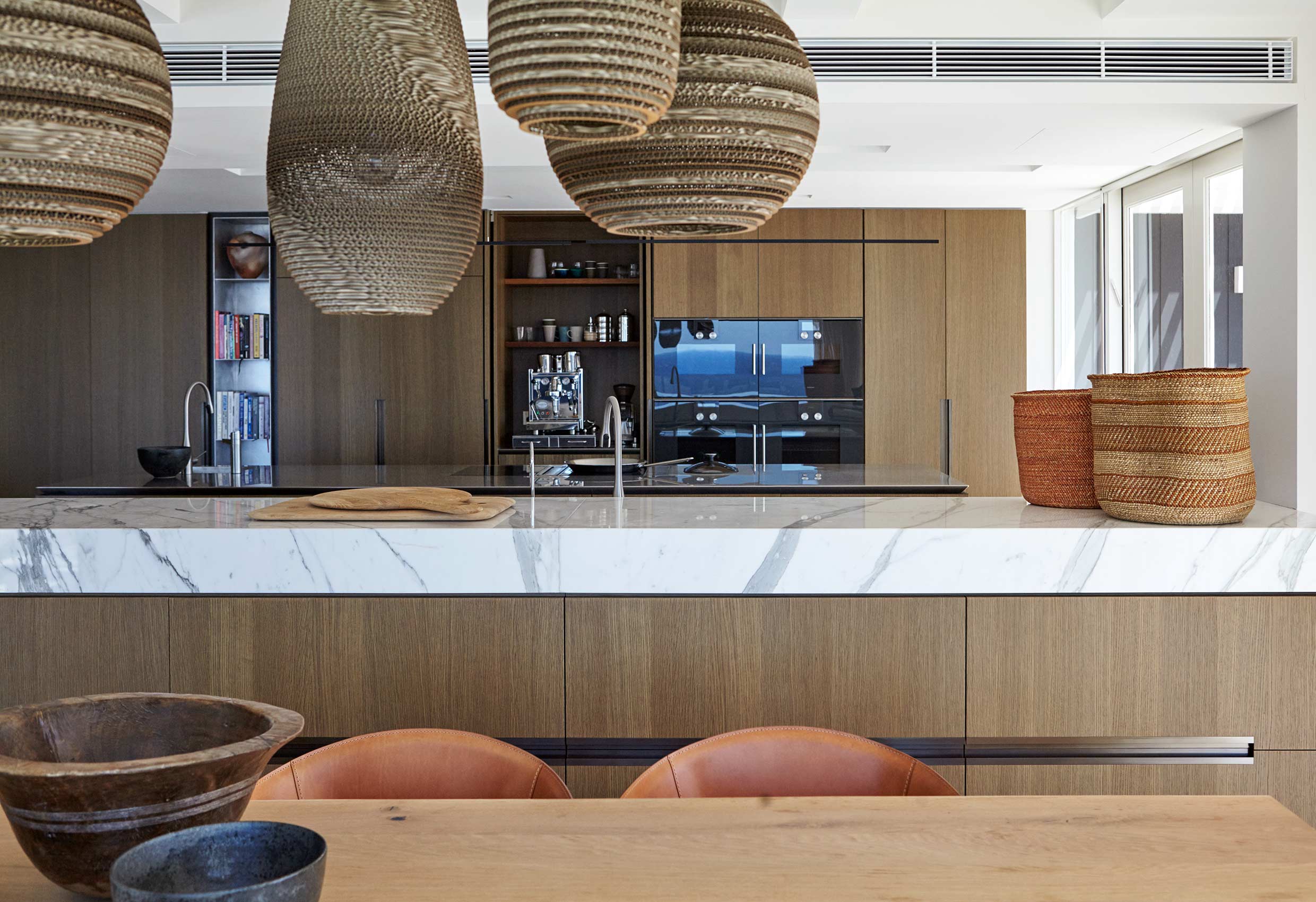 Ocean Clifftop coastal residence interior design by Hare + Klein