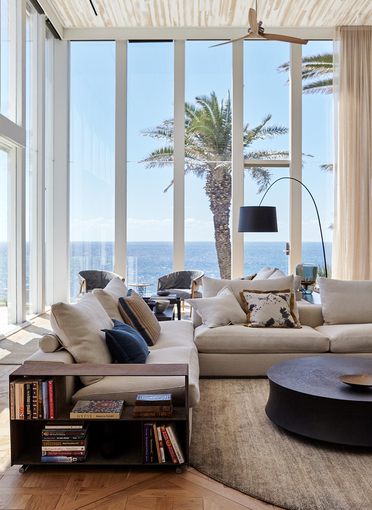 Ocean Clifftop coastal residence interior design by Hare + Klein