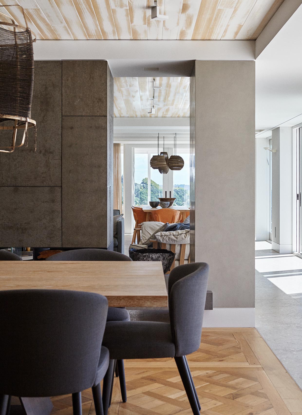 Ocean Clifftop coastal residence interior design by Hare + Klein
