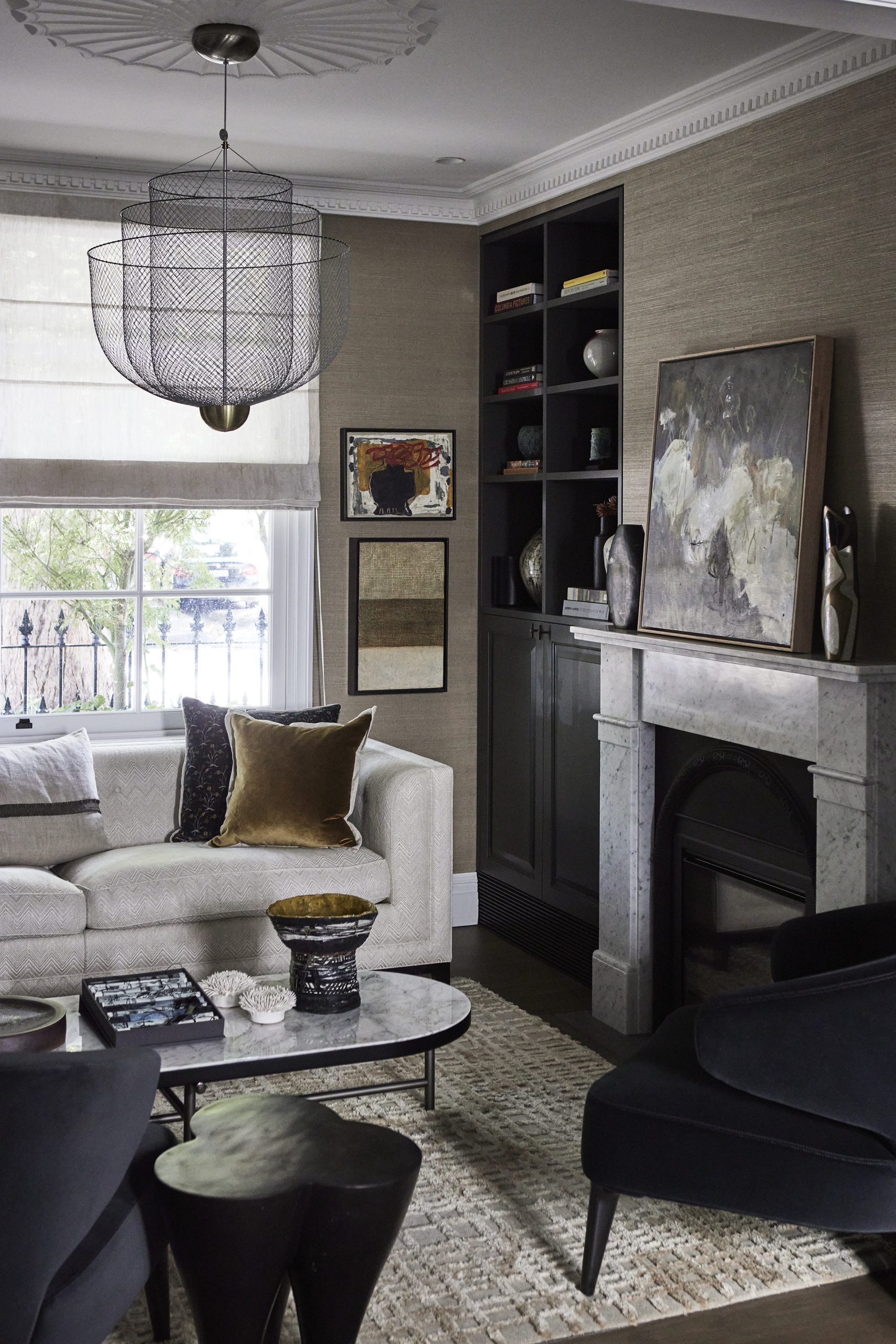 Woollahra Terrace front room preserving original heritage character by Hare + Klein